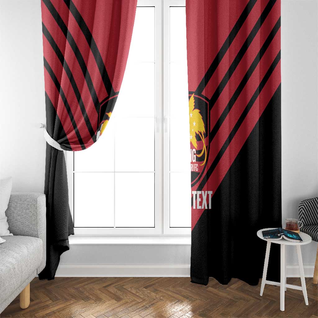 Hekari Papua New Guinea Football Custom Window Curtain Go PNG Red Army