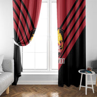 Hekari Papua New Guinea Football Custom Window Curtain Go PNG Red Army