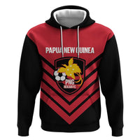 Hekari Papua New Guinea Football Custom Zip Hoodie Go PNG Red Army LT14 Pullover Hoodie Red - Polynesian Pride