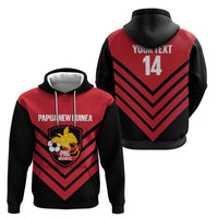 Hekari Papua New Guinea Football Custom Zip Hoodie Go PNG Red Army LT14 - Polynesian Pride