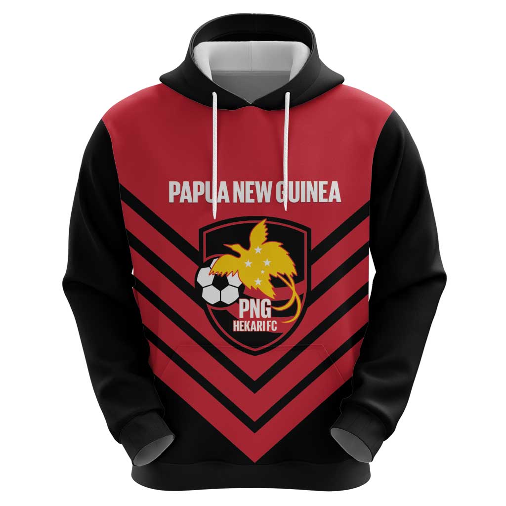 Hekari Papua New Guinea Football Custom Zip Hoodie Go PNG Red Army LT14 - Polynesian Pride