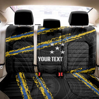 Kings Solomon Islands Football Custom Back Car Seat Cover Come On Solomons Polynesian Grunge Style