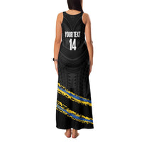 Kings Solomon Islands Football Custom Family Matching Tank Maxi Dress and Hawaiian Shirt Come On Solomons Polynesian Grunge Style LT14 - Polynesian Pride