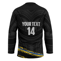 Kings Solomon Islands Football Custom Hockey Jersey Come On Solomons Polynesian Grunge Style