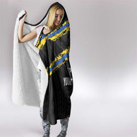 Kings Solomon Islands Football Custom Hooded Blanket Come On Solomons Polynesian Grunge Style