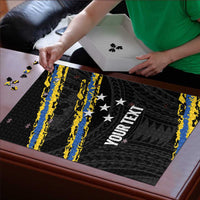 Kings Solomon Islands Football Custom Puzzle Come On Solomons Polynesian Grunge Style