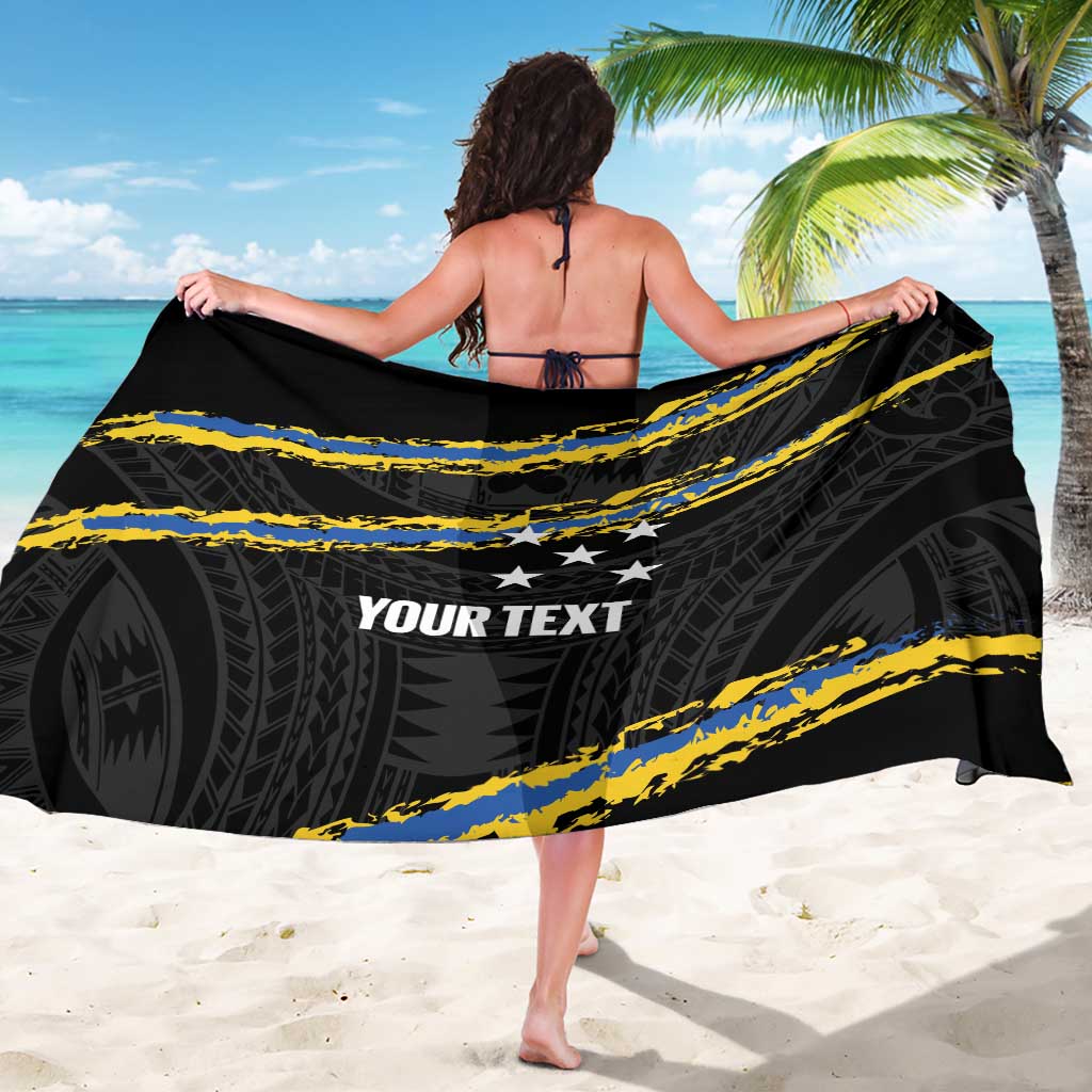 Kings Solomon Islands Football Custom Sarong Come On Solomons Polynesian Grunge Style