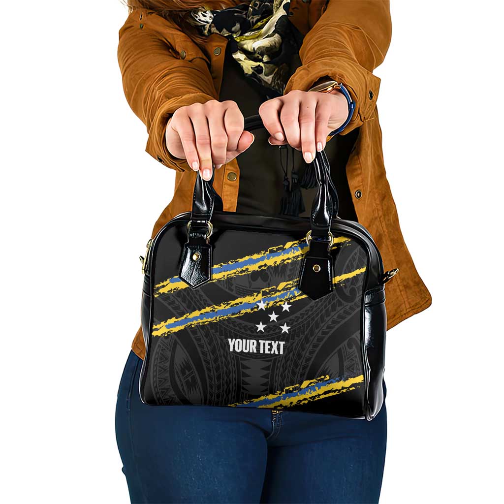 Kings Solomon Islands Football Custom Shoulder Handbag Come On Solomons Polynesian Grunge Style