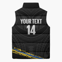 Kings Solomon Islands Football Custom Sleeveless Puffer Jacket Come On Solomons Polynesian Grunge Style