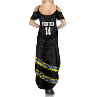 Kings Solomon Islands Football Custom Summer Maxi Dress Come On Solomons Polynesian Grunge Style