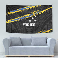 Kings Solomon Islands Football Custom Tapestry Come On Solomons Polynesian Grunge Style