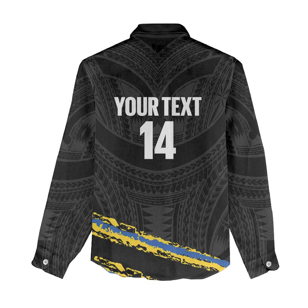 Kings Solomon Islands Football Custom Women Casual Shirt Come On Solomons Polynesian Grunge Style