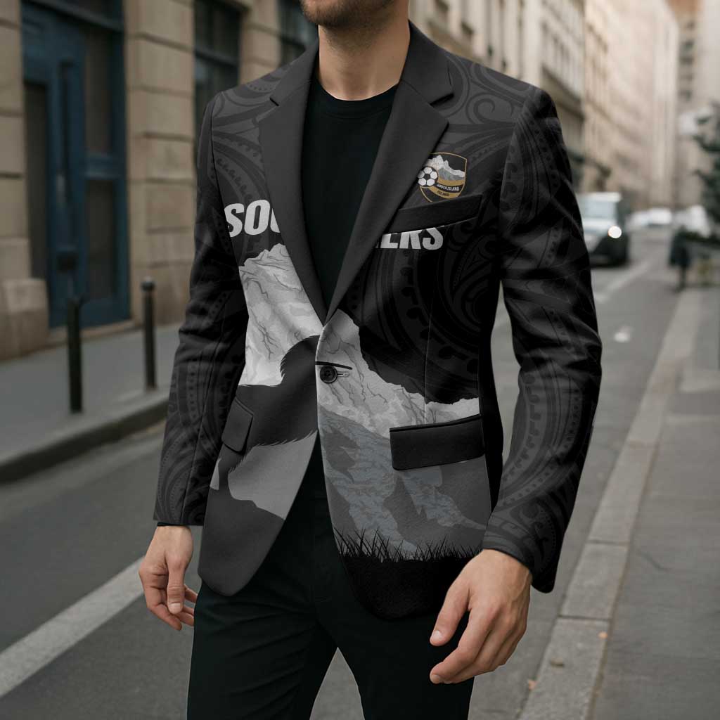 New Zealand South Island Football Custom Blazer Aoraki Mount Cook With Kiwi Maori Pattern