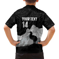 New Zealand South Island Football Custom Family Matching Puletasi and Hawaiian Shirt Aoraki Mount Cook With Kiwi Maori Pattern LT14 - Polynesian Pride