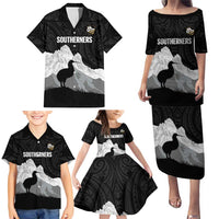 New Zealand South Island Football Custom Family Matching Puletasi and Hawaiian Shirt Aoraki Mount Cook With Kiwi Maori Pattern LT14 - Polynesian Pride