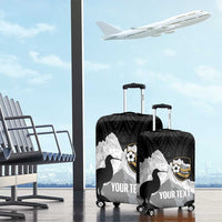 New Zealand South Island Football Custom Luggage Cover Aoraki Mount Cook With Kiwi Maori Pattern LT14 - Polynesian Pride