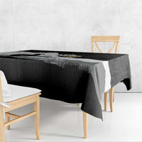 New Zealand South Island Football Custom Tablecloth Aoraki Mount Cook With Kiwi Maori Pattern
