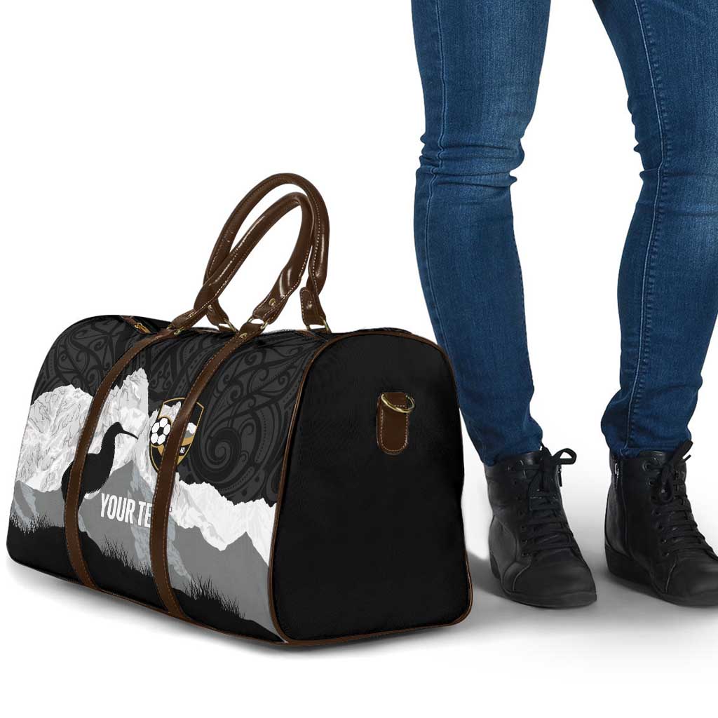 New Zealand South Island Football Custom Travel Bag Aoraki Mount Cook With Kiwi Maori Pattern LT14 - Polynesian Pride
