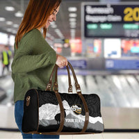 New Zealand South Island Football Custom Travel Bag Aoraki Mount Cook With Kiwi Maori Pattern LT14 - Polynesian Pride