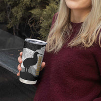 New Zealand South Island Football Custom Tumbler Cup Aoraki Mount Cook With Kiwi Maori Pattern LT14 - Polynesian Pride