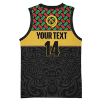 Vanuatu Football Custom Basketball Jersey Go Chiefs Basket-weave Pattern