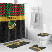 Vanuatu Football Custom Bathroom Set Go Chiefs Basket-weave Pattern