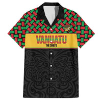 Vanuatu Football Custom Family Matching Puletasi and Hawaiian Shirt Go Chiefs Basket-weave Pattern