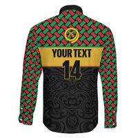 Vanuatu Football Custom Family Matching Tank Maxi Dress and Hawaiian Shirt Go Chiefs Basket-weave Pattern LT14 - Polynesian Pride