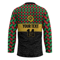 Vanuatu Football Custom Hockey Jersey Go Chiefs Basket-weave Pattern