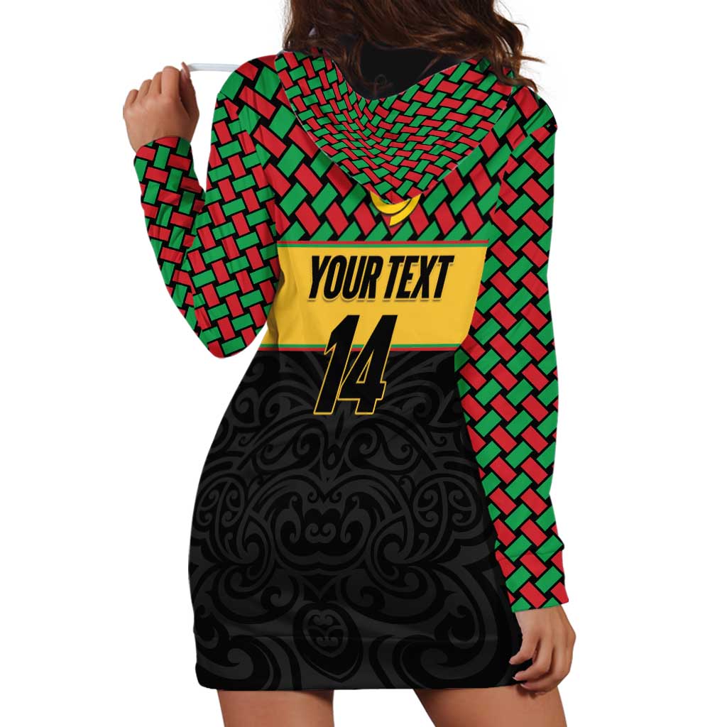 Vanuatu Football Custom Hoodie Dress Go Chiefs Basket-weave Pattern