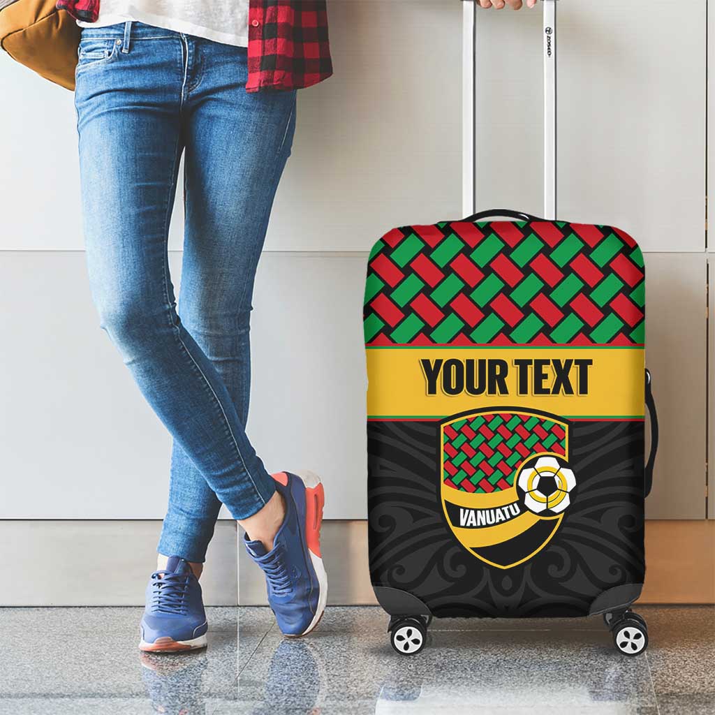 Vanuatu Football Custom Luggage Cover Go Chiefs Basket-weave Pattern