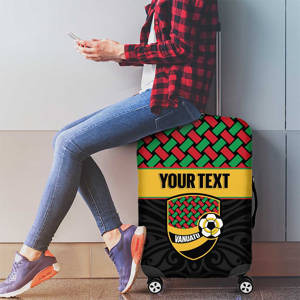Vanuatu Football Custom Luggage Cover Go Chiefs Basket-weave Pattern