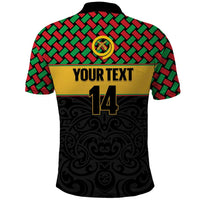 Vanuatu Football Custom Polo Shirt Go Chiefs Basket-weave Pattern