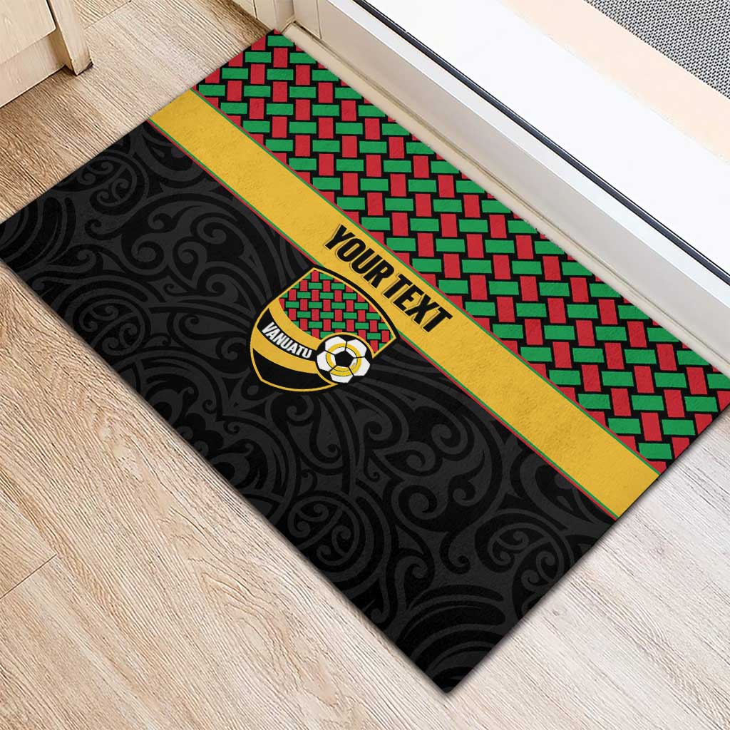Vanuatu Football Custom Rubber Doormat Go Chiefs Basket-weave Pattern