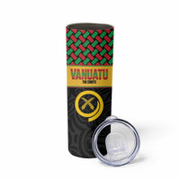 Vanuatu Football Custom Skinny Tumbler Go Chiefs Basket-weave Pattern