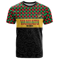 Vanuatu Football Custom T Shirt Go Chiefs Basket-weave Pattern