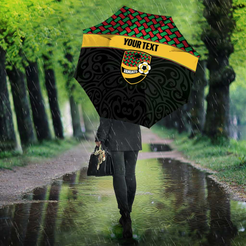 Vanuatu Football Custom Umbrella Go Chiefs Basket-weave Pattern