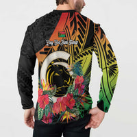 Vanuatu Boar Tusk Yumi Yumi Yumi Button Sweatshirt Independens Dei Long God Yumi Stanap
