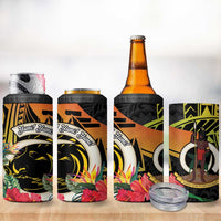 Vanuatu Boar Tusk Yumi Yumi Yumi 4 in 1 Can Cooler Tumbler Independens Dei Long God Yumi Stanap LT14 - Polynesian Pride