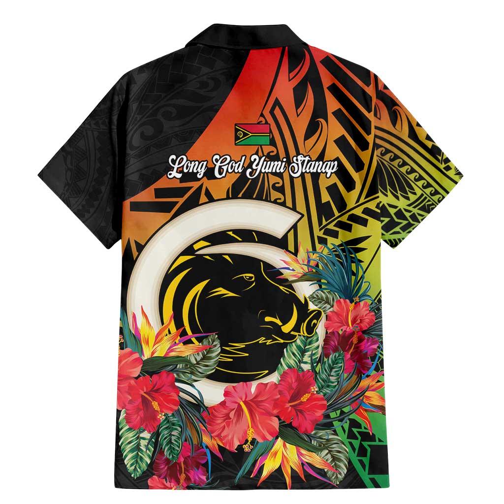 Vanuatu Boar Tusk Yumi Yumi Yumi Family Matching Mermaid Dress and Hawaiian Shirt Independens Dei Long God Yumi Stanap LT14 - Polynesian Pride