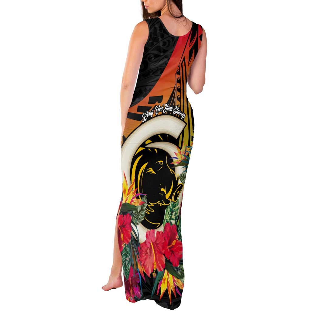 Vanuatu Boar Tusk Yumi Yumi Yumi Tank Maxi Dress Independens Dei Long God Yumi Stanap