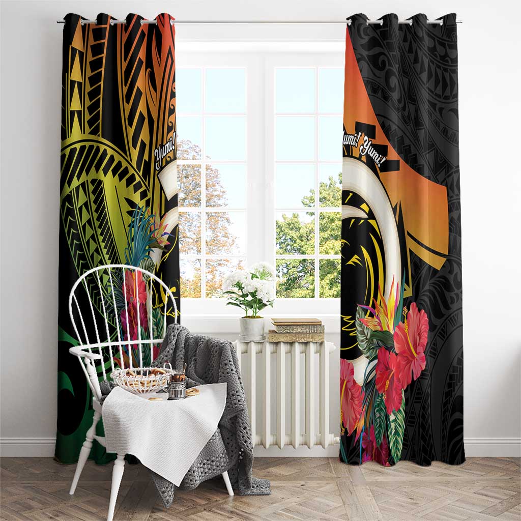 Vanuatu Boar Tusk Yumi Yumi Yumi Window Curtain Independens Dei Long God Yumi Stanap