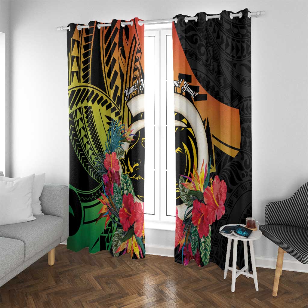 Vanuatu Boar Tusk Yumi Yumi Yumi Window Curtain Independens Dei Long God Yumi Stanap