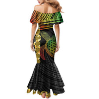 Vanuatu Sand Drawing Turtle Mermaid Dress Happy Independence Day