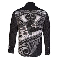 Black Polynesia Family Matching Mermaid Dress and Hawaiian Shirt Tribal Pattern Tropical Frangipani