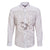 White Polynesia Family Matching Off The Shoulder Long Sleeve Dress and Hawaiian Shirt Tribal Pattern Tropical Frangipani