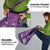 Purple Polynesia Grocery Bag Tribal Pattern Tropical Frangipani