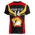 Custom Papua New Guinea Rugby Women V Neck T Shirt Port Moresby Vipers PNG Polynesian Pattern LT14 - Polynesian Pride