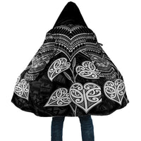 Black New Zealand Kawakawa Maori Ngaru Cloak LT14 Unisex Black - Polynesian Pride