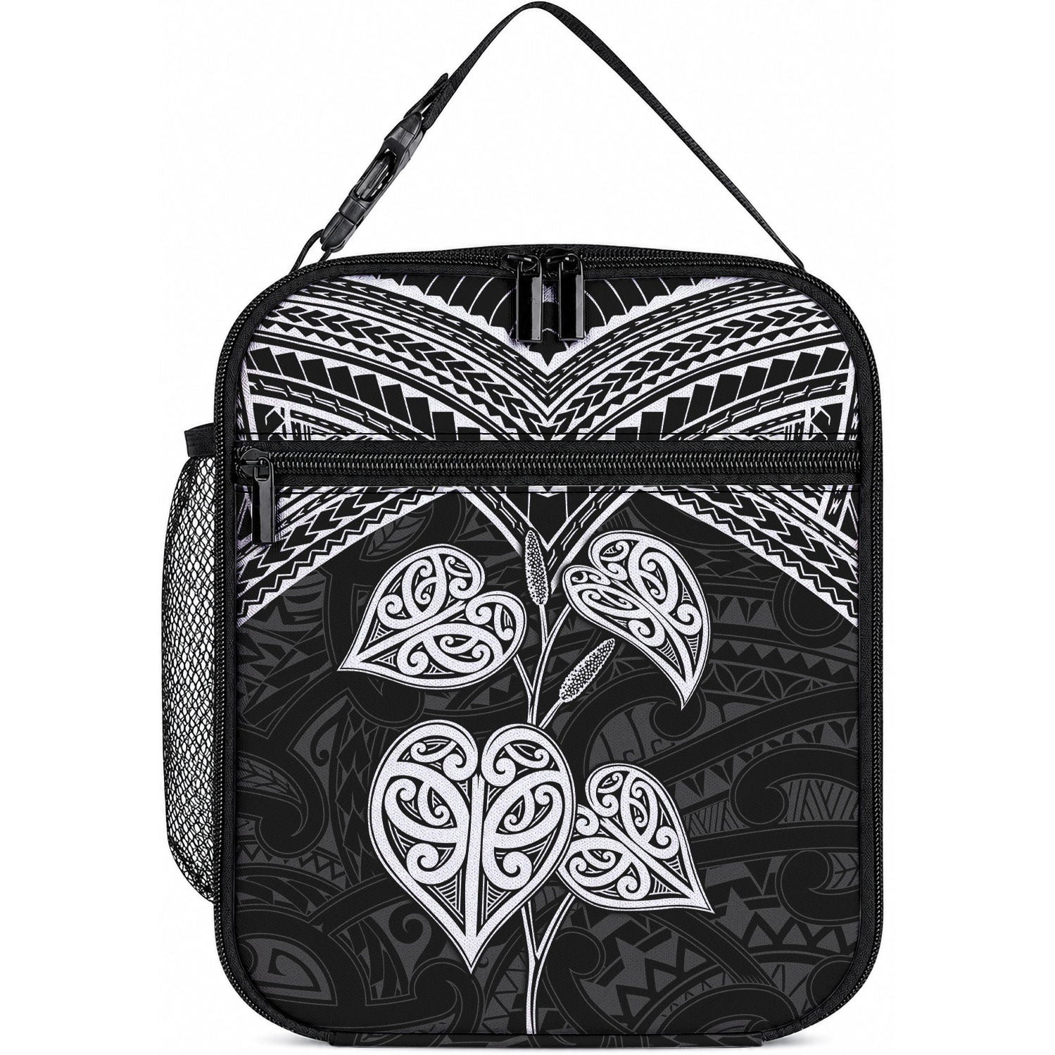 Black New Zealand Kawakawa Maori Ngaru Lunch Bag